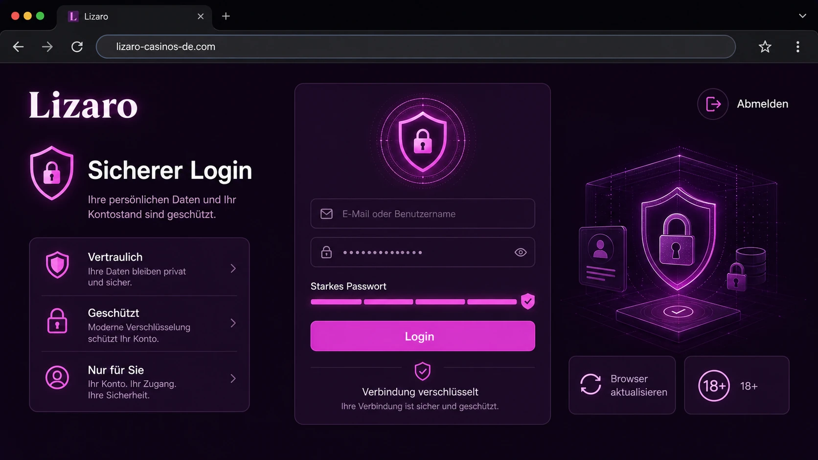Sicherheit beim Login