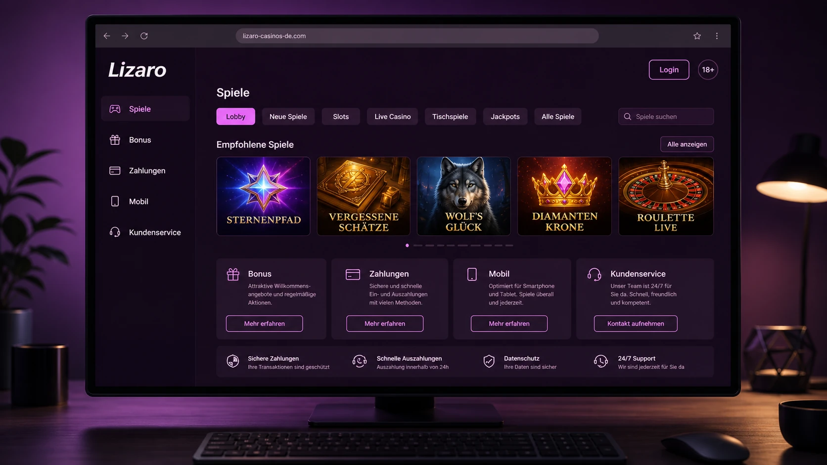 Lizaro Casino im Überblick
